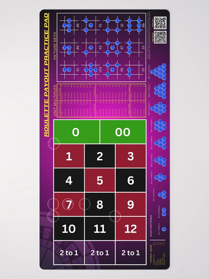 Roulette Payout Practice Pad - Pink Fade product image (2)