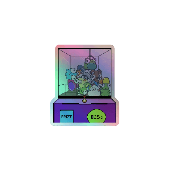 Blobbby Crane Game Holo Sticker product image (1)