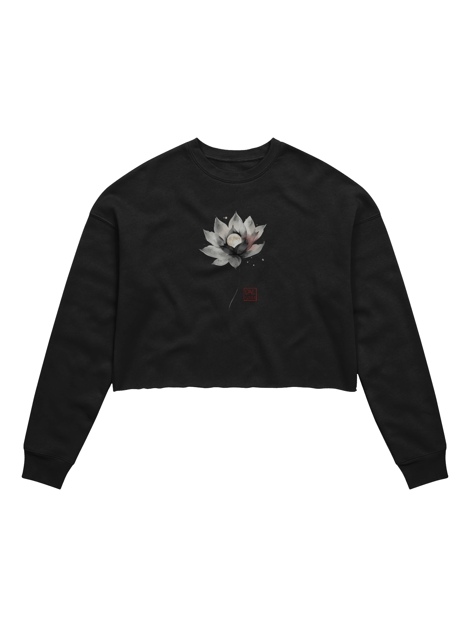 Moonlit Lotus Crop Sweatshirt product image (5)