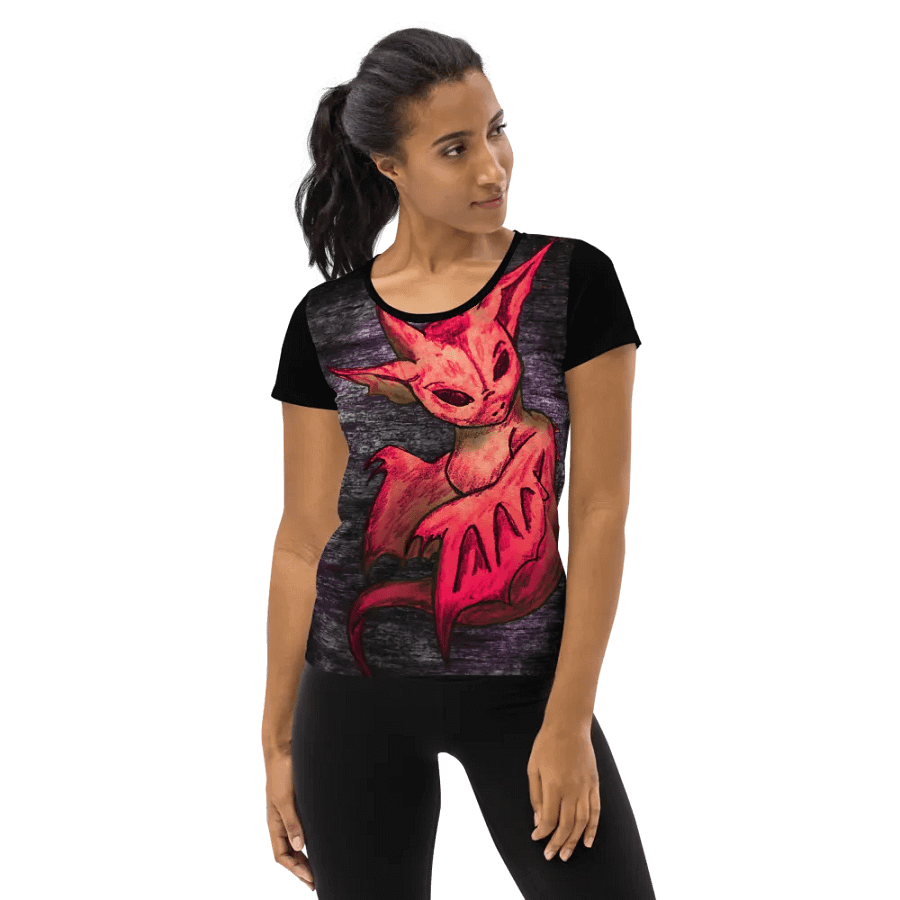 Rose Dragon Women's Athletic T-Shirt product image (1)