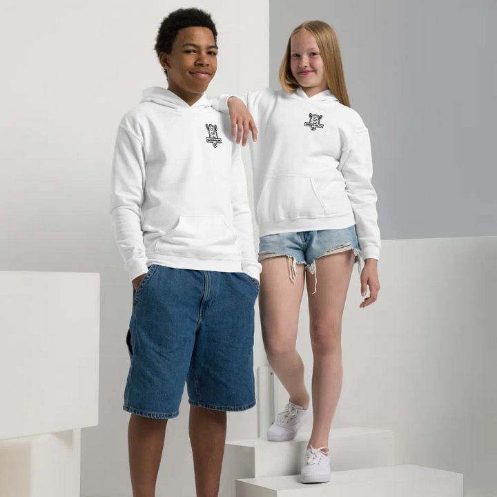 Youth Handler-Helper Badge (Black on White) Hoodie product image (1)