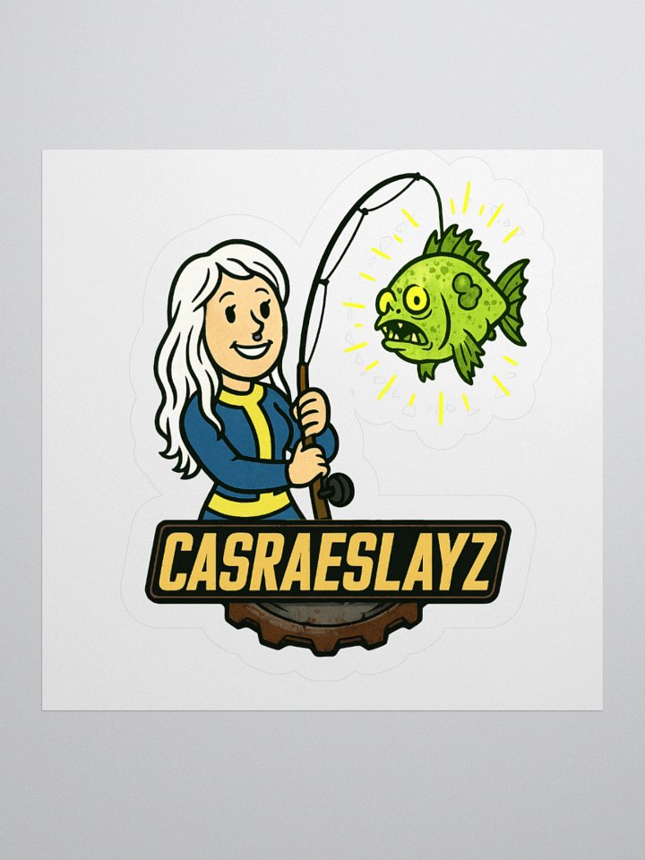 CasRae Fallout Fishing Sticker product image (1)