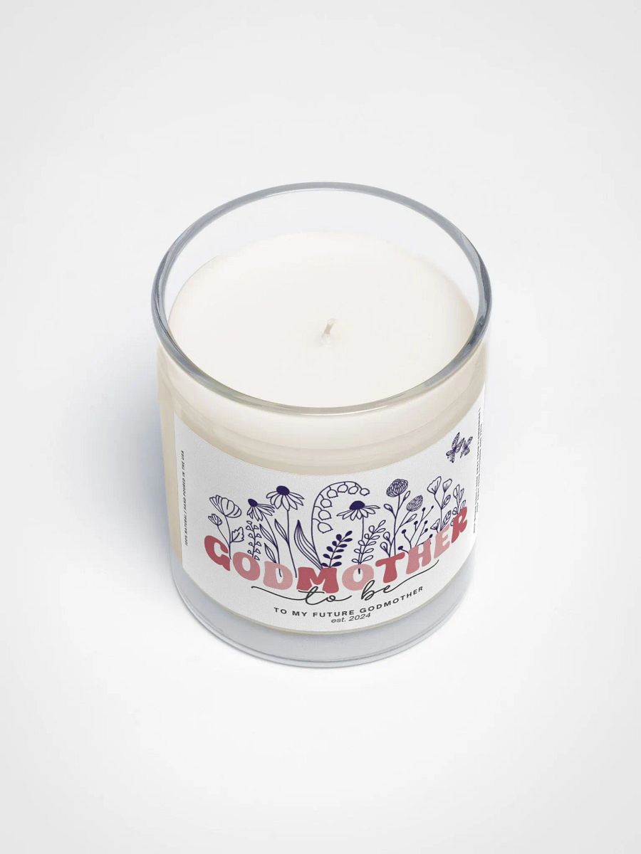 Pink groovy godmother proposal candle product image (4)