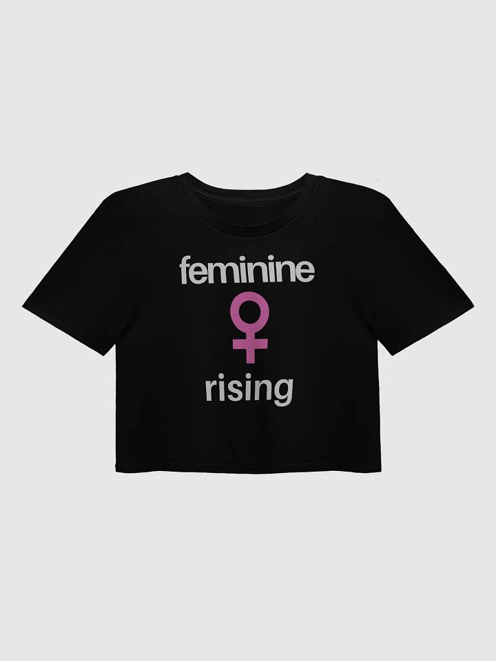 Feminine Rising Cropped Tee. (Pink) product image (17)