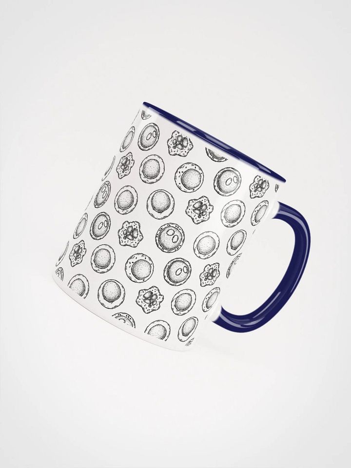 "Stem cells pattern" Ceramic Mug with color inside product image (2)