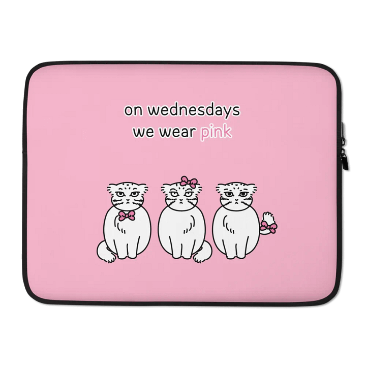Pink Wednesdays Manul Ver 2 - Laptop Sleeve product image (2)