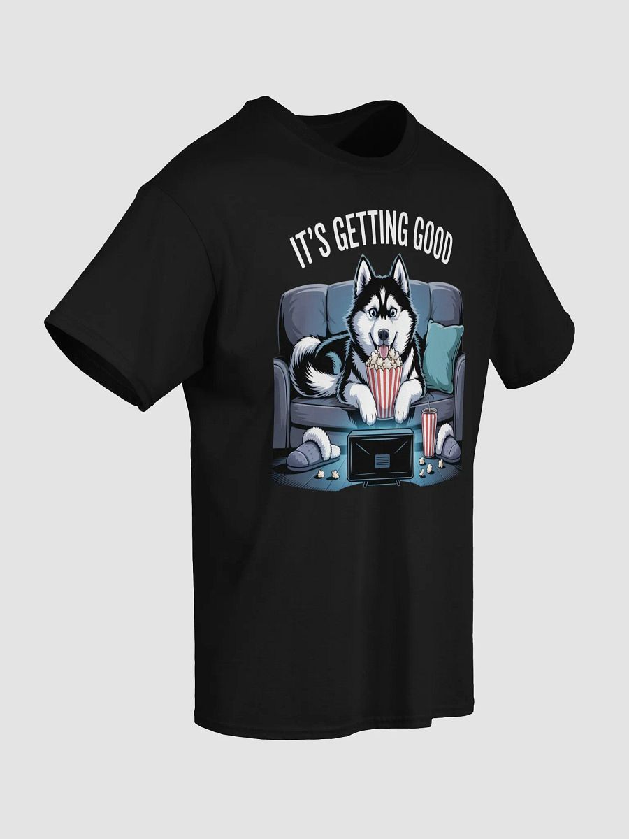 Cozy Husky Movie Night T-Shirt product image (31)