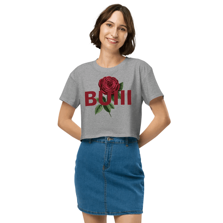 BUIII Logo Rose Crop Tops product image (2)