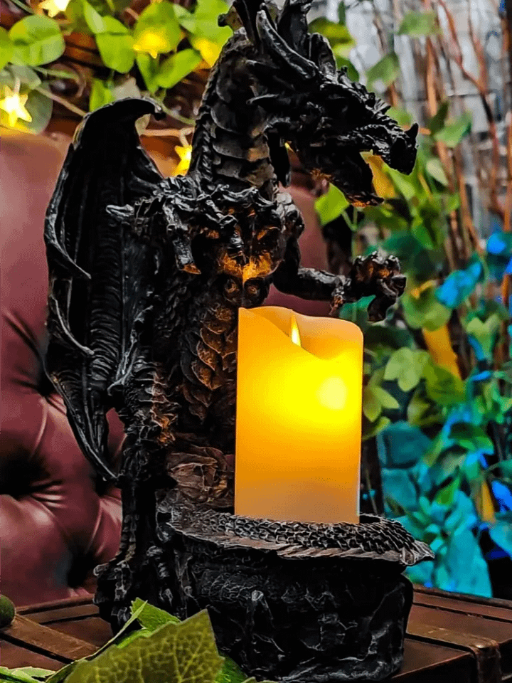 The Armored Kingdom Dragonfire Wrath Candle Holder with USB Candle product image (1)