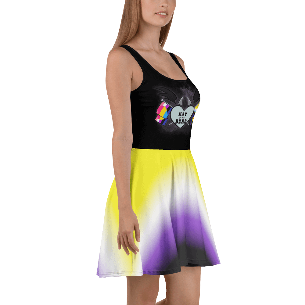 Kay_of_the_Dead Pride Logo Dress With Nonbinary Pride Skirt product image (3)