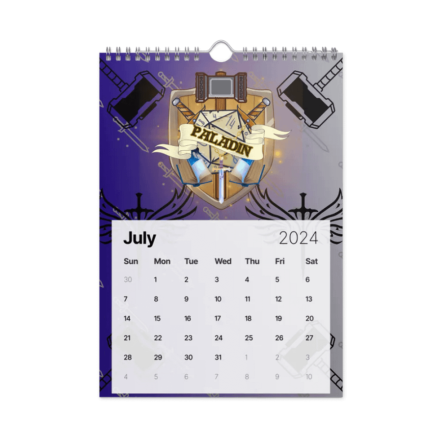 Chill Zone DnD Vibes 2024 Calendar product image (10)