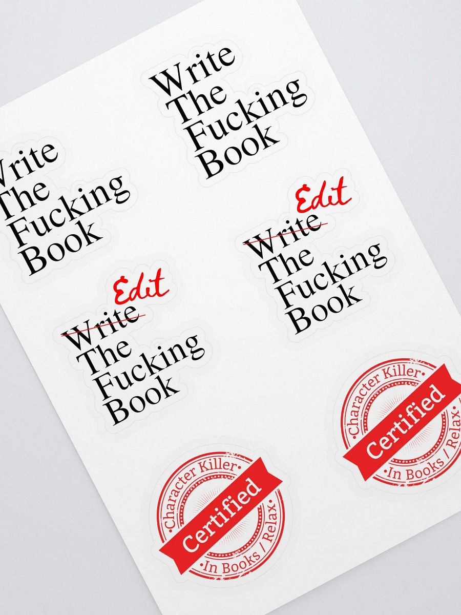 Author Stuff Sticker Sheet product image (1)