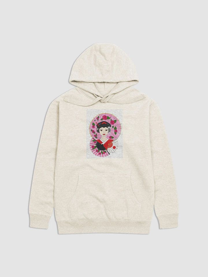 Japanese Geisha (art by Dina R.) acrylic painting - Hoodie product image (2)