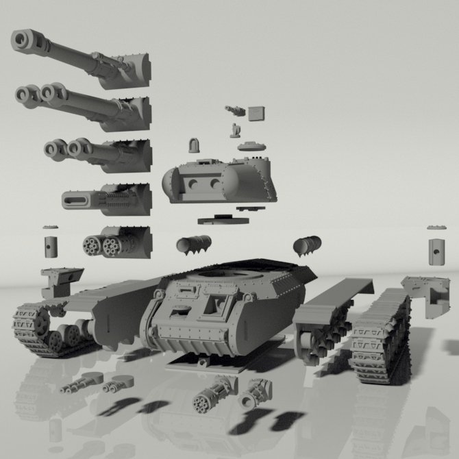Grim IS-2 Heavy Tank STLs product image (7)