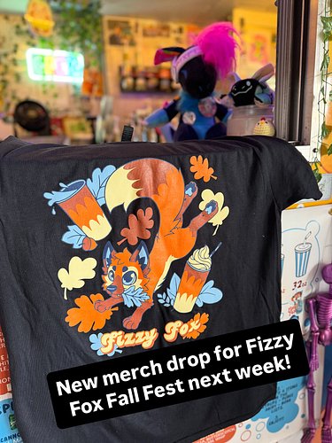 New Fall Tshirt drop coming next week! Art by @aero.diver 
If you’d like to volunteer for the Fizzy Fox Fall Fest, volunteer ...