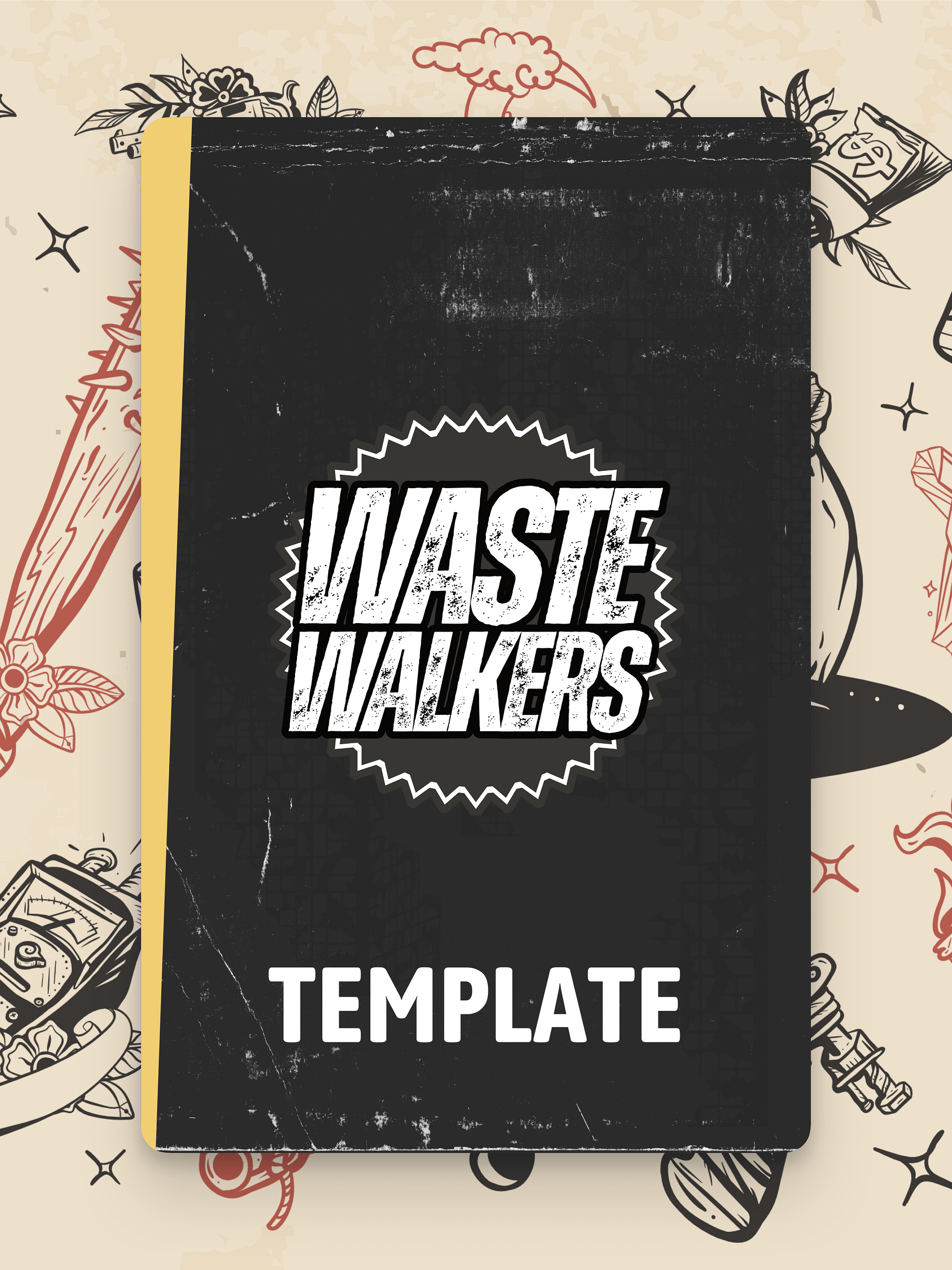 Wastewalkers Portrait Canva Template product image (1)