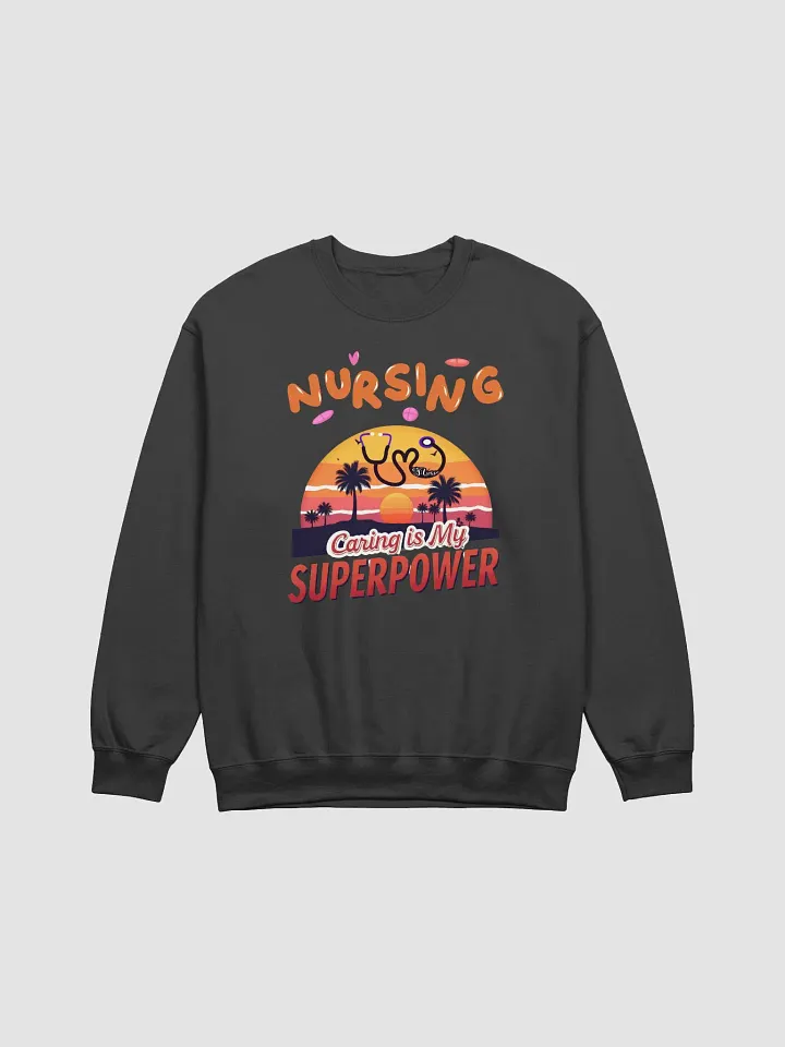 Sunset Superpower Nursing Crewneck Sweatshirt product image (2)