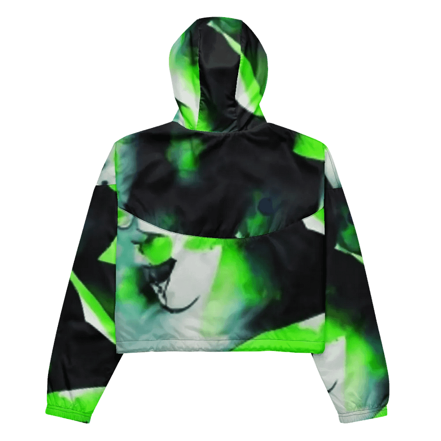 Chaos in Green Women's Windbreaker product image (3)