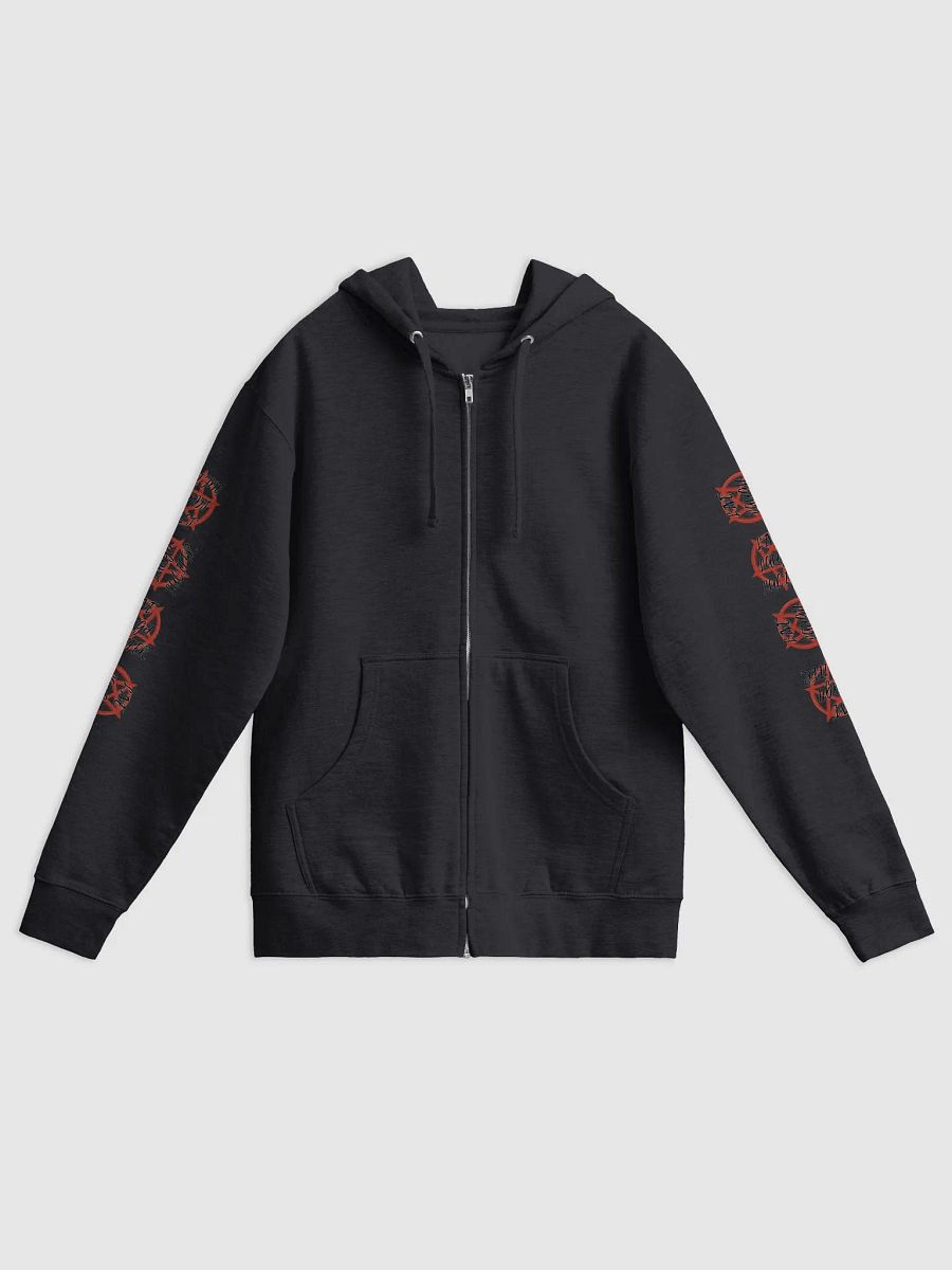 Live Laugh Lucifer Sleeves Fleece Zipper Hoodie product image (1)