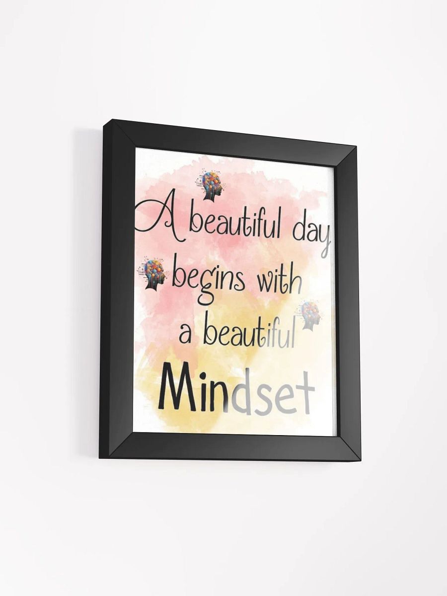 Beautiful Minset Framed poster (pink/yellow)) product image (2)
