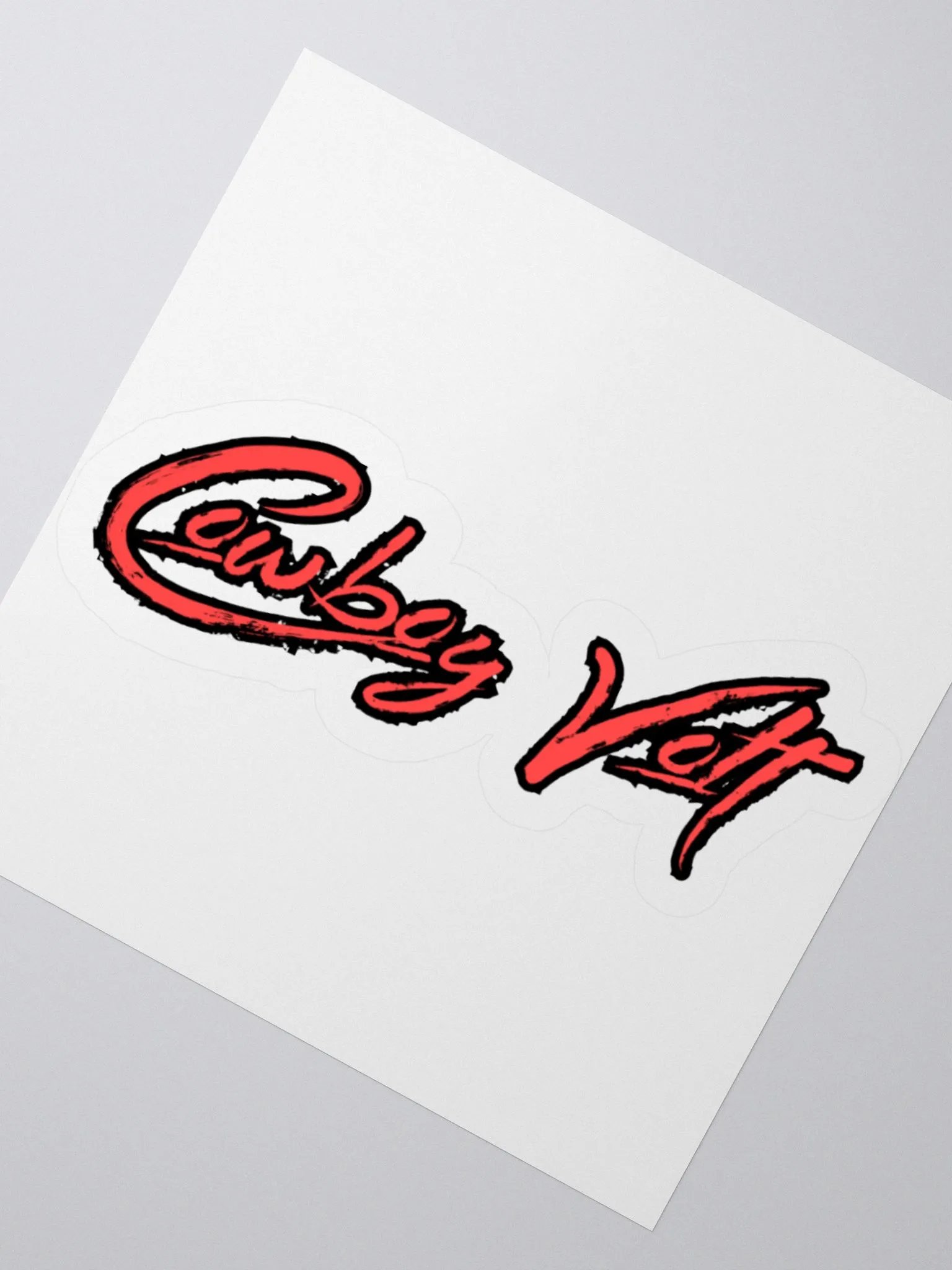 Cowboy Volt Kiss Cut Stickers product image (4)