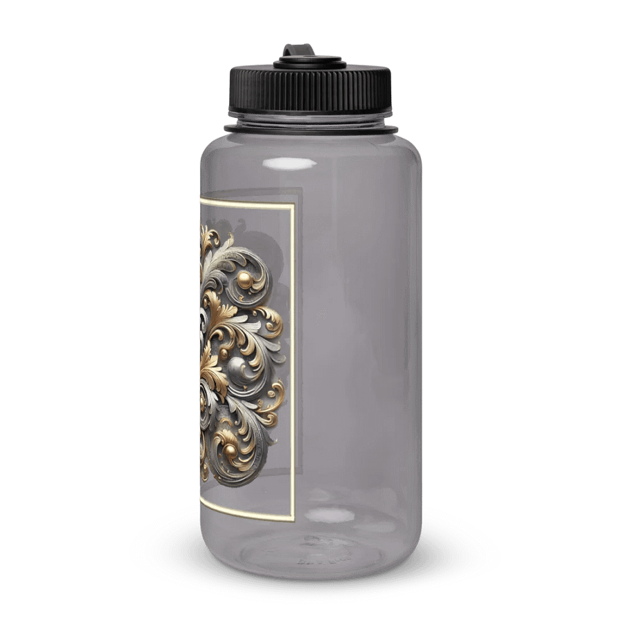 Ornate Metallic Floral Water Bottle product image (3)