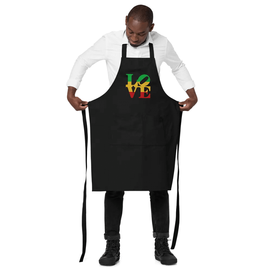 Rasta Love Cotton Twill Black Apron product image (3)