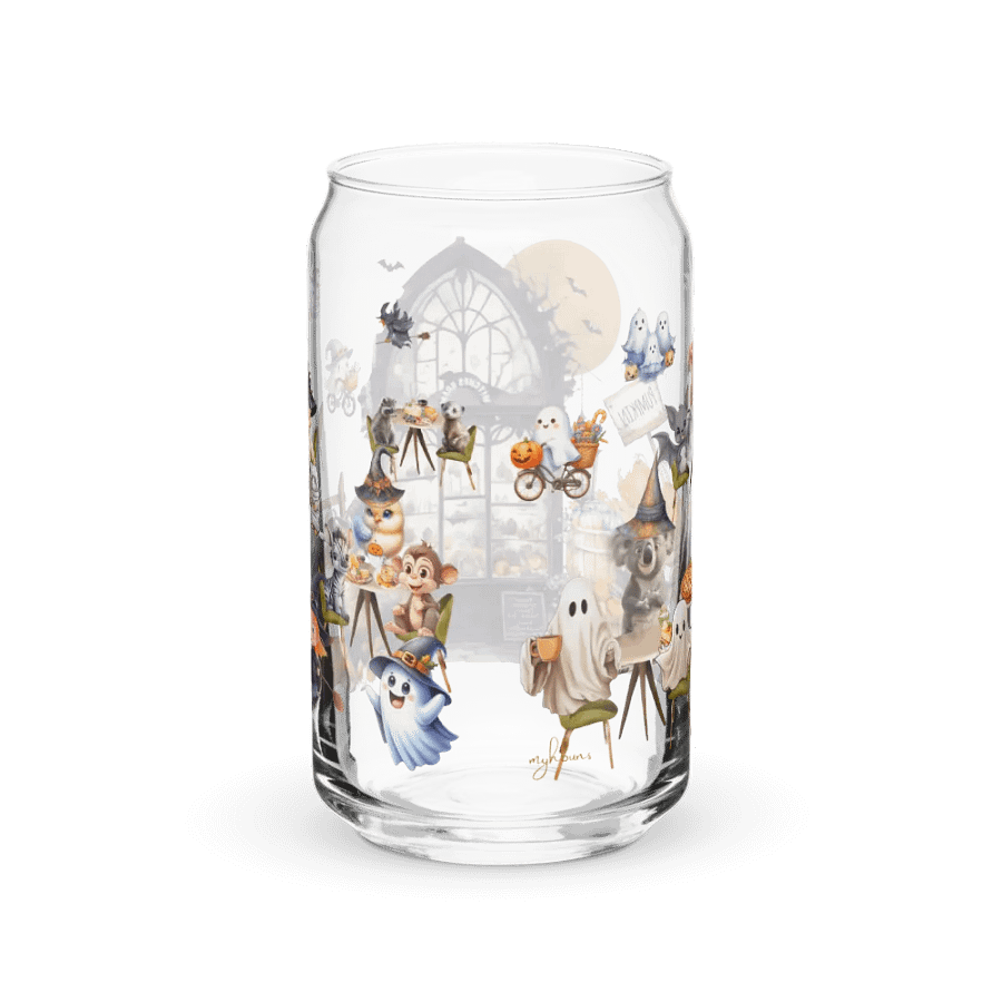Witches Brew Coven Glass Can Tumbler | 16oz Enchanted Magic Shop Design | Whimsical Drinkware product image (11)
