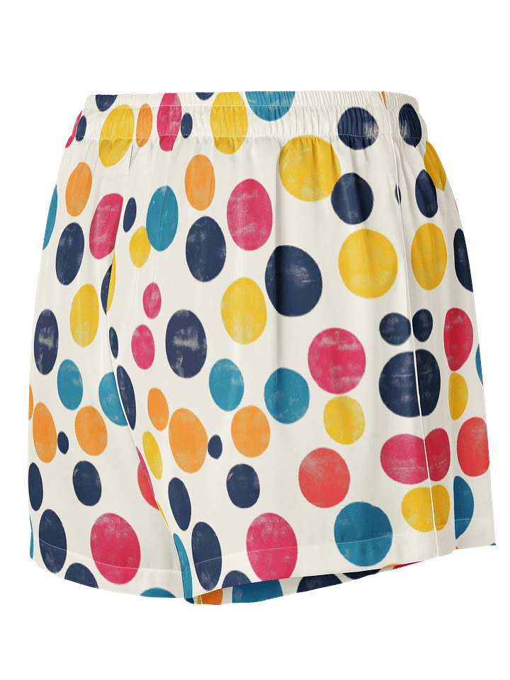 Polka Dot Illusion Vintage Retro Women's Pajama Shorts product image (2)