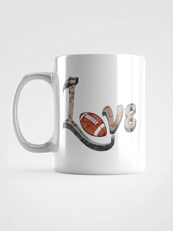 Love Football White Glossy Mug product image (1)