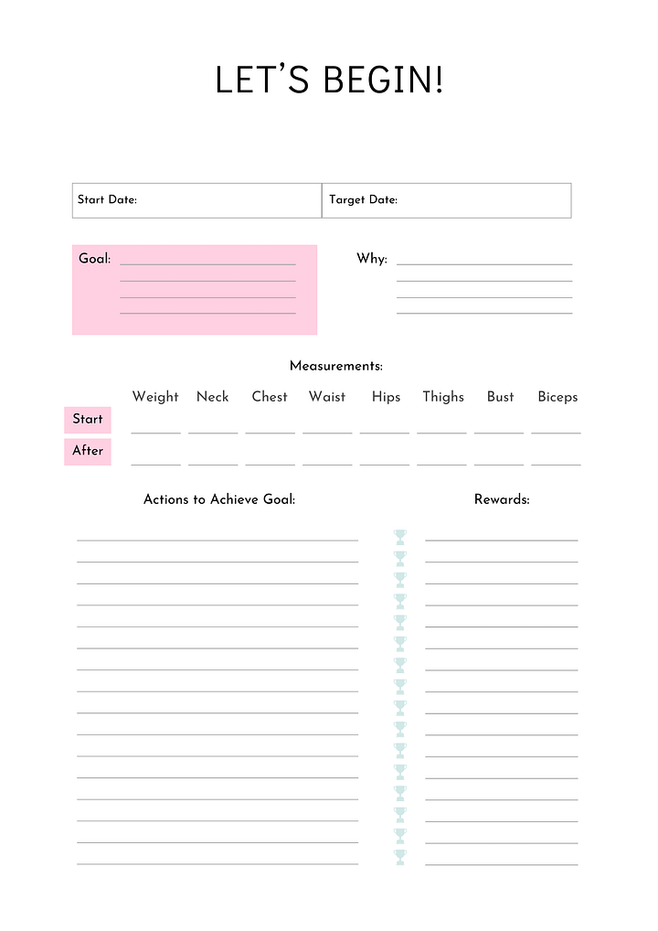 Gym Girl Fitness Planner: Your Glow-Up Partner product image (2)