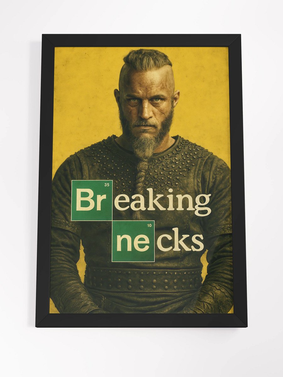 Breaking Necks Ragnar Wood Framed Matte Poster product image (19)