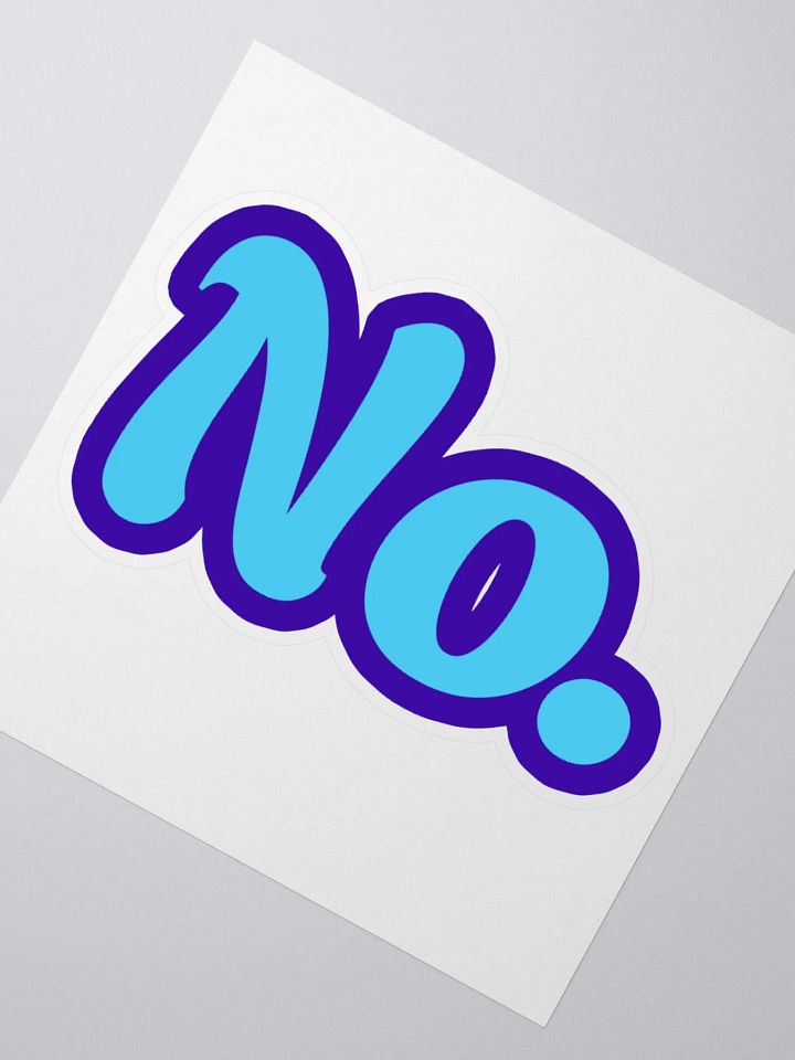 "No." Kiss Cut Stickers product image (4)