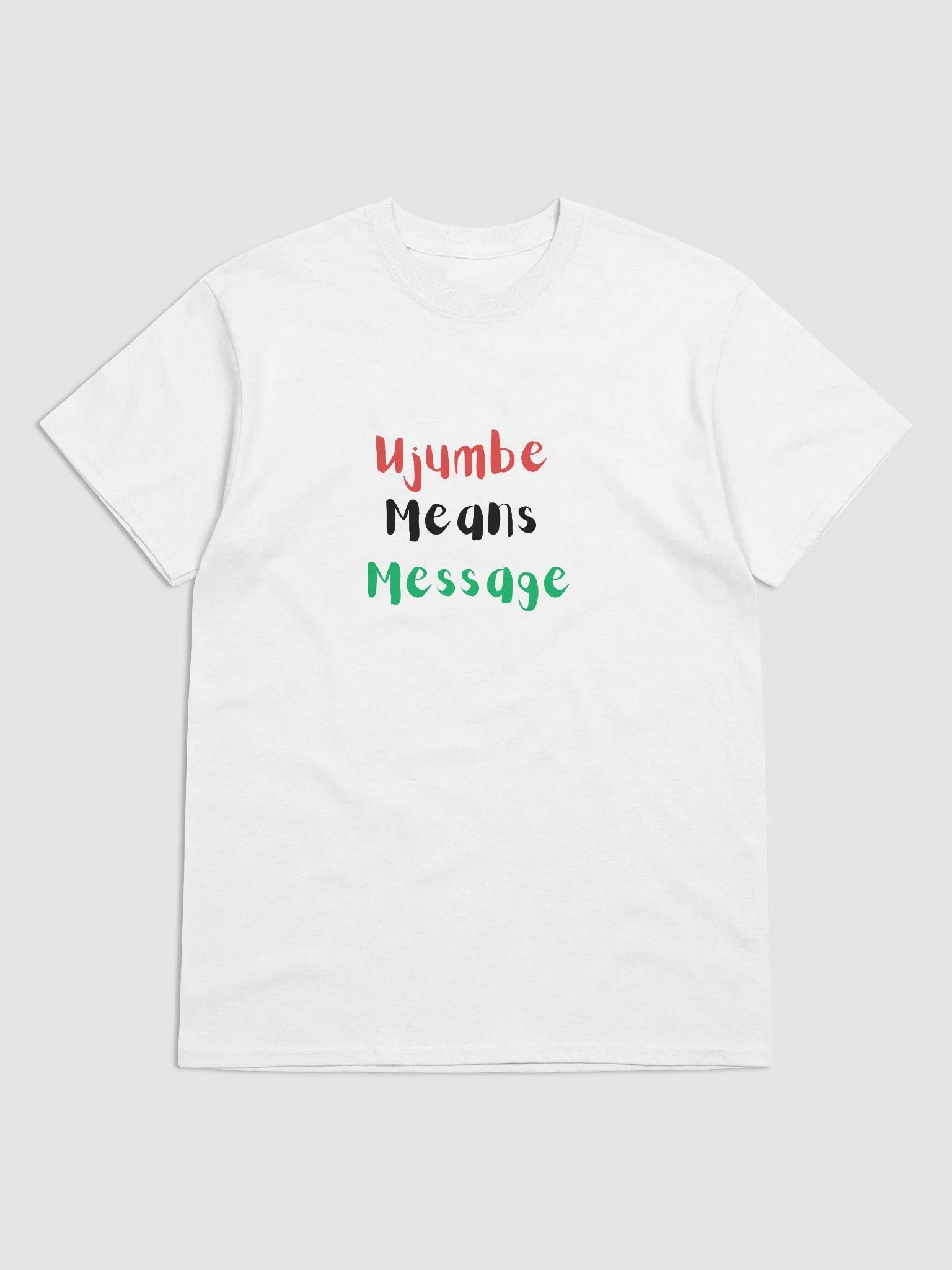 Vibrant Ujumbe Means Message Tee product image (2)