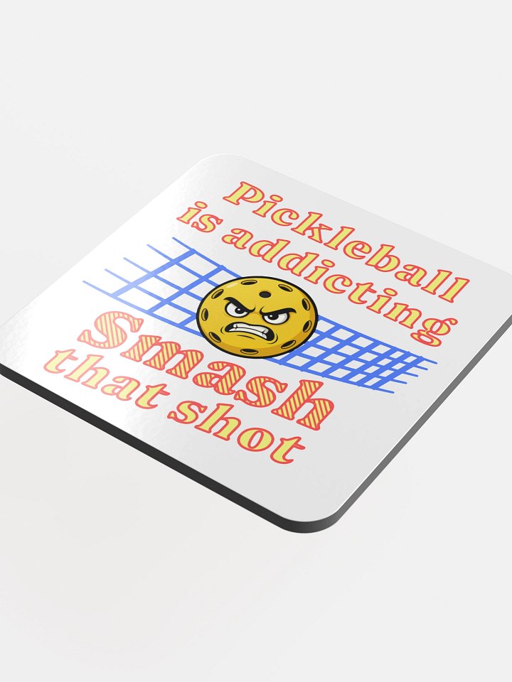 Pickleball Is Addicting Smash That Shot Cork Coaster product image (1)