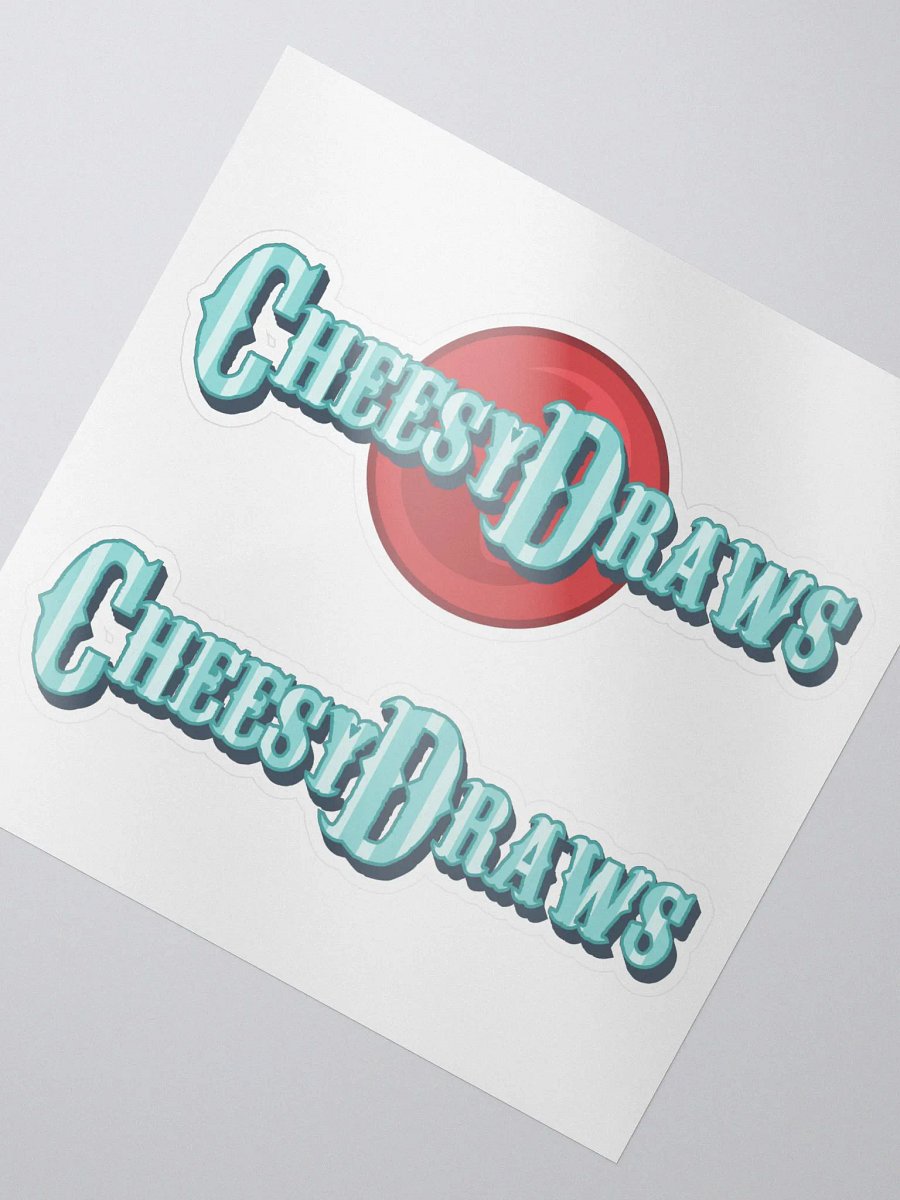 CheesyDraws Wordmark Stickers product image (2)