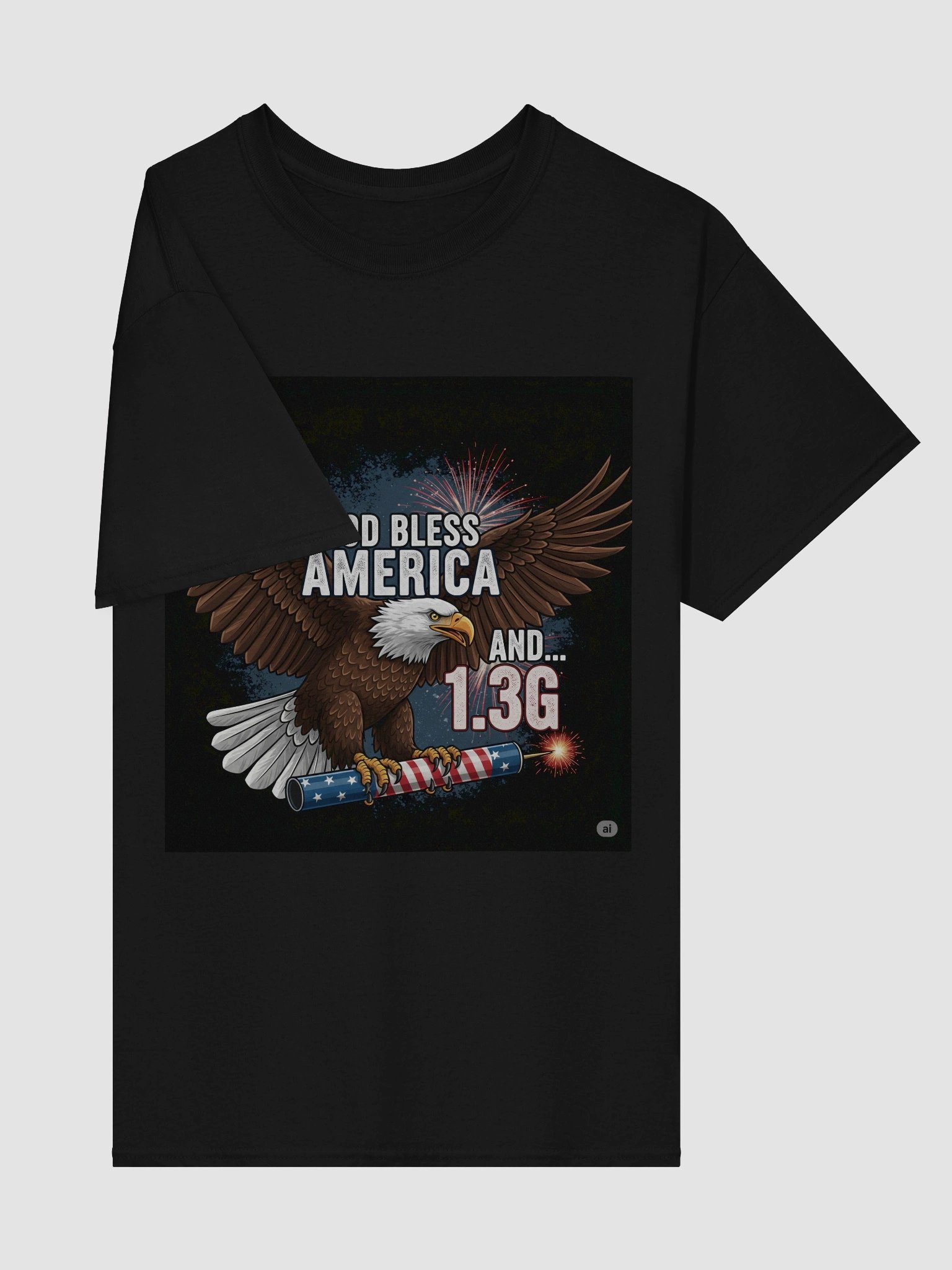 God Bless America and 1.3g Tshirt product image (8)