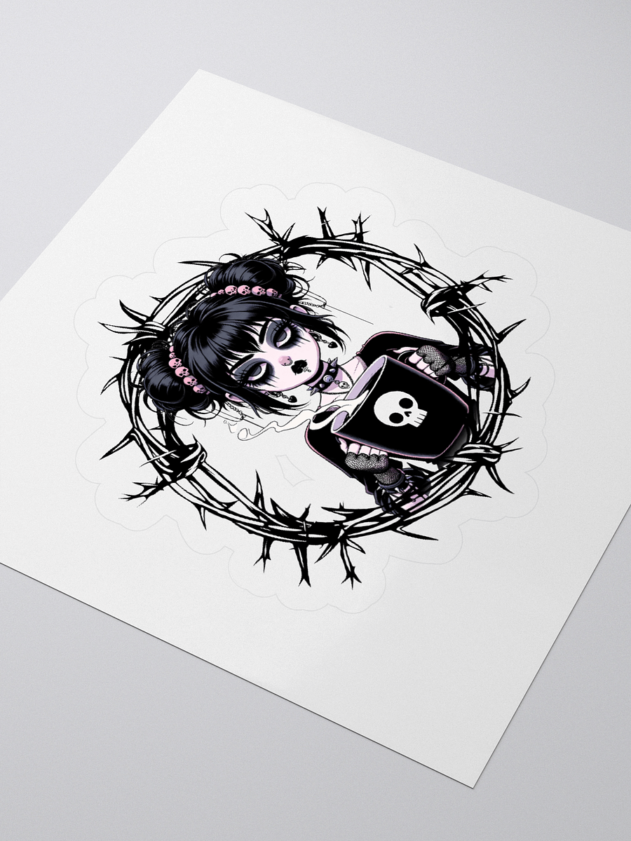 Bitter But Sweet Goth Coffee Girl Stickers product image (7)