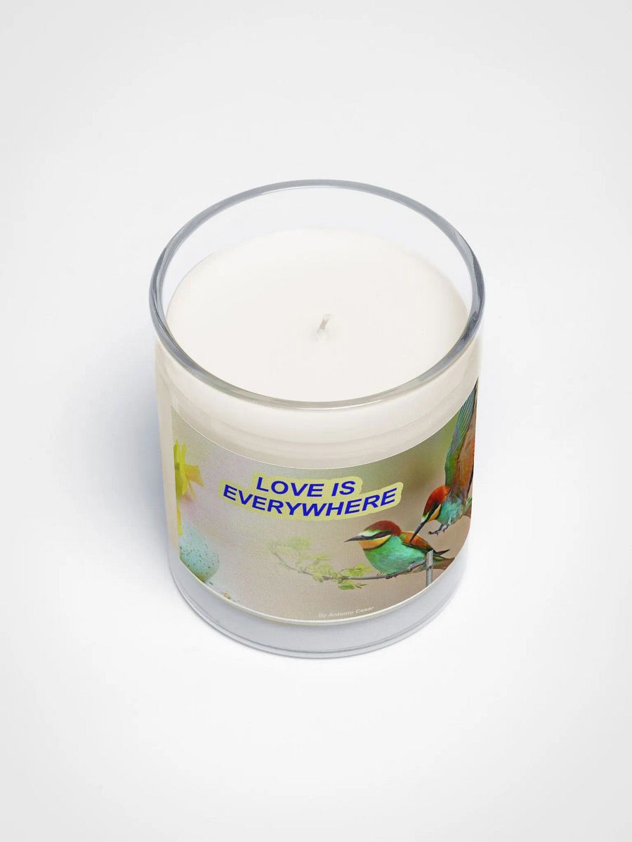 Soy Wax Candle In A Clear Glass Jar product image (3)