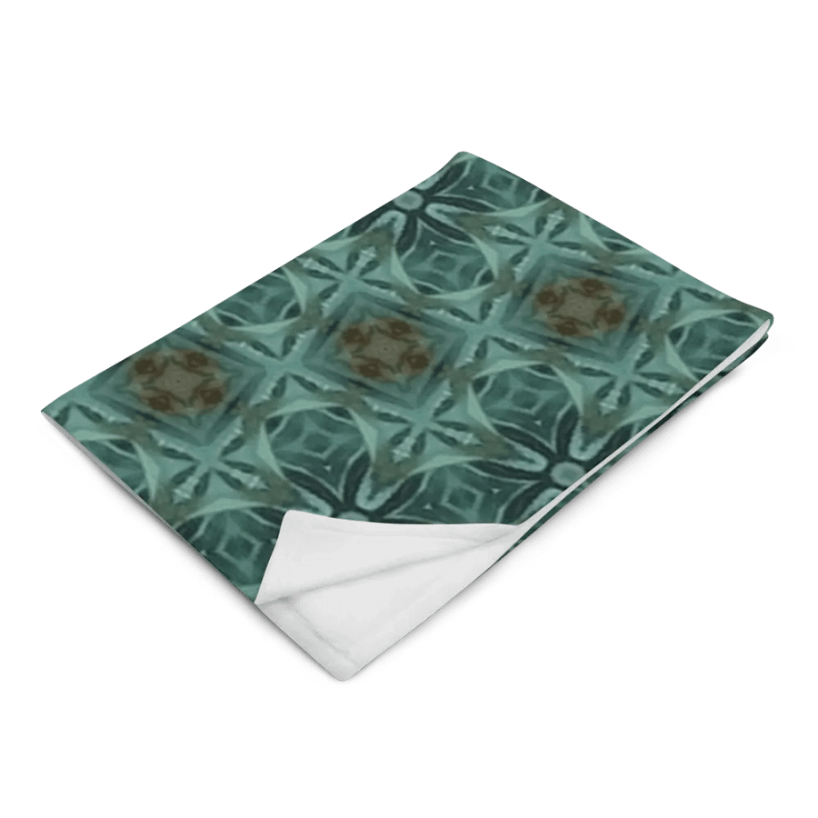 "Diagonal Floral Seamless Patterned Throw Blanket product image (6)