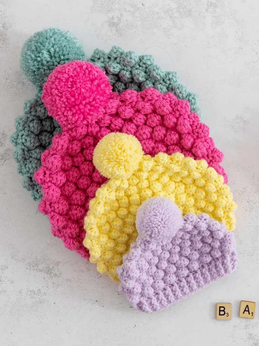 Crochet Pattern: Bobble Baby Beanie product image (3)