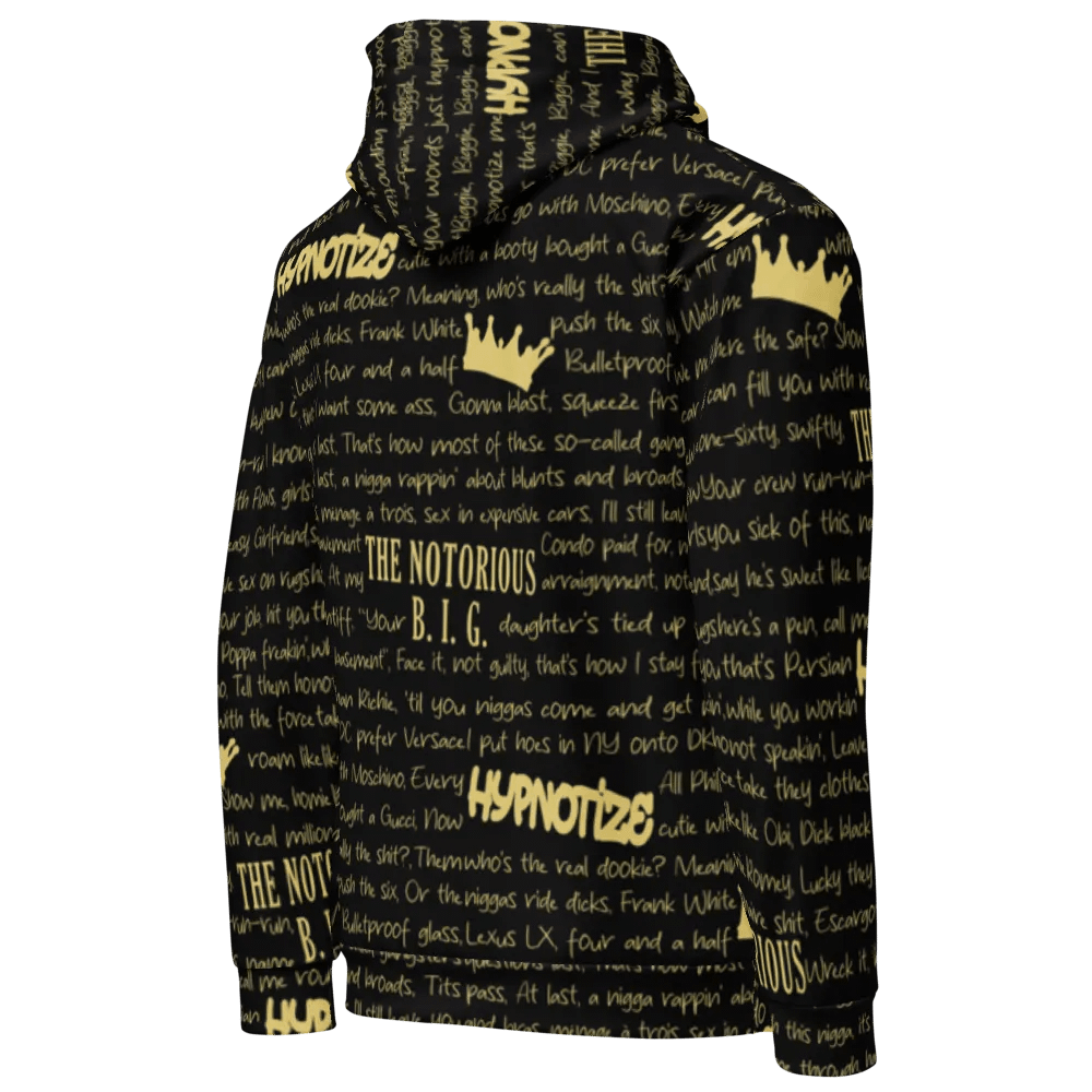Hypnotize - The Notorious B.I.G. - BLACK w/GOLD - Unisex Hoodie product image (4)