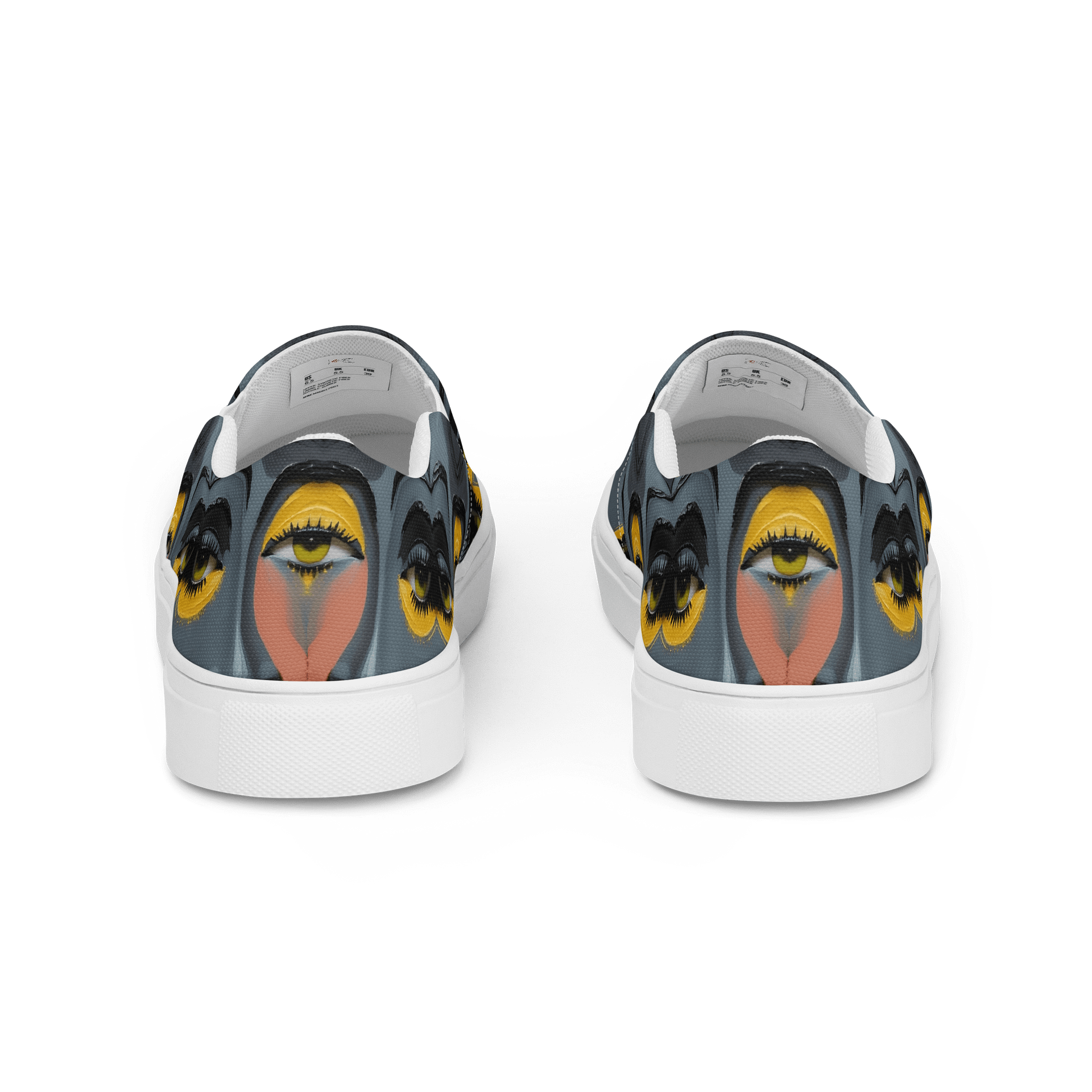 Men's "My 3rd Eye Is Always Open" Painted Slip-On Shoes product image (3)