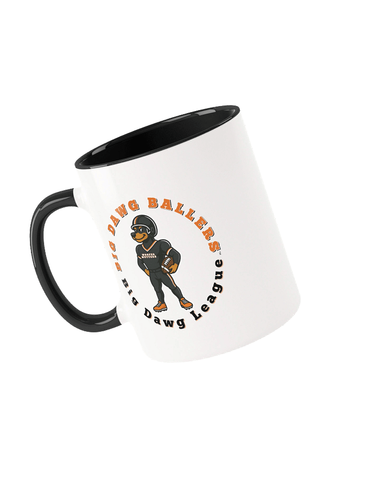 WooferMutter™ Ballers Be Ballin Football Mug - Doberman product image (2)