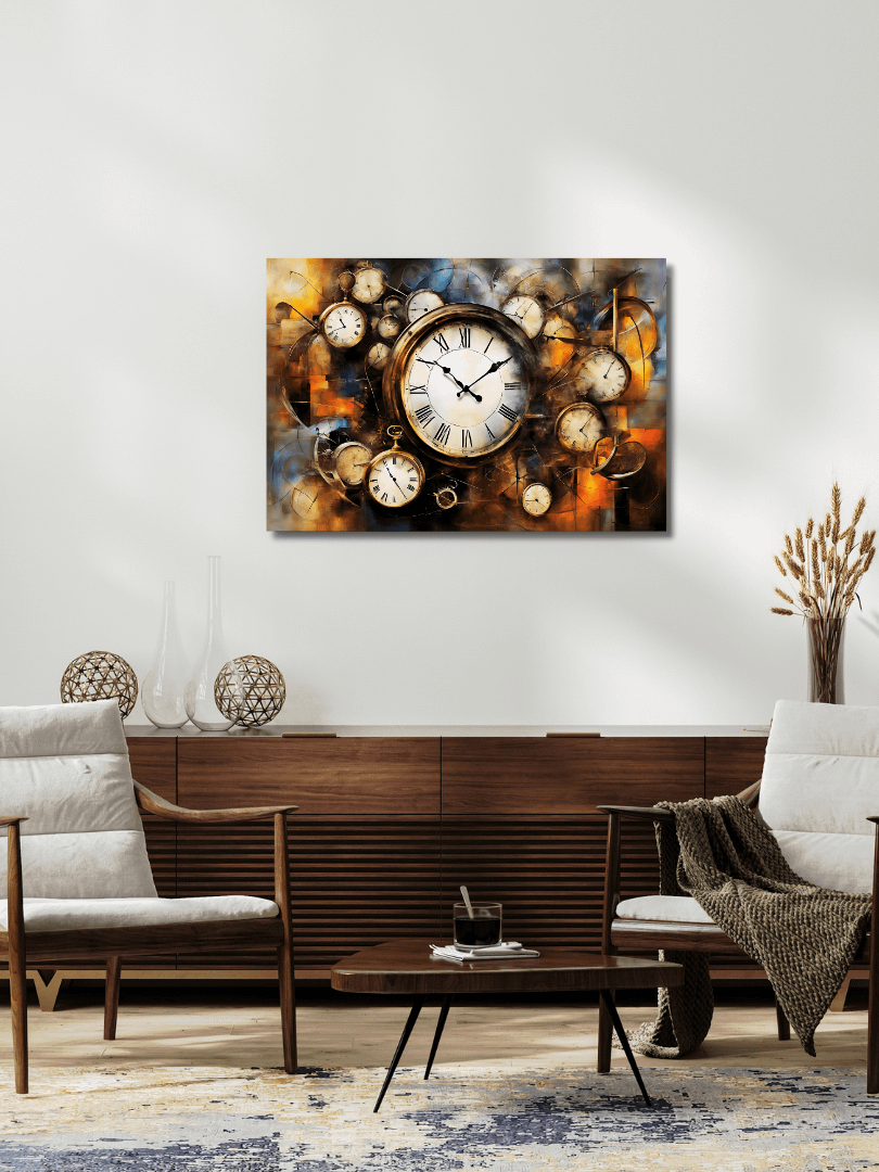 Time Confusion-9 | Canvas Artistic Wall Painting product image (5)