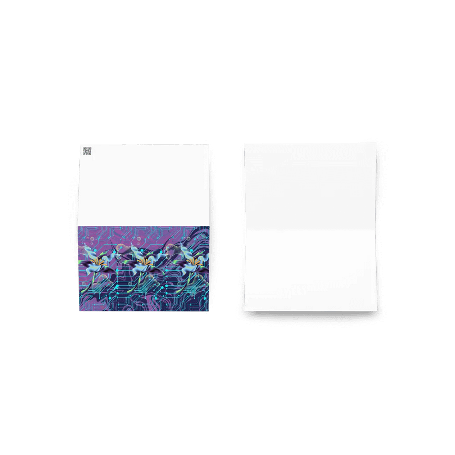 purple mood meta-magic teal meta-magic greeting card for stylish gifts product image (3)