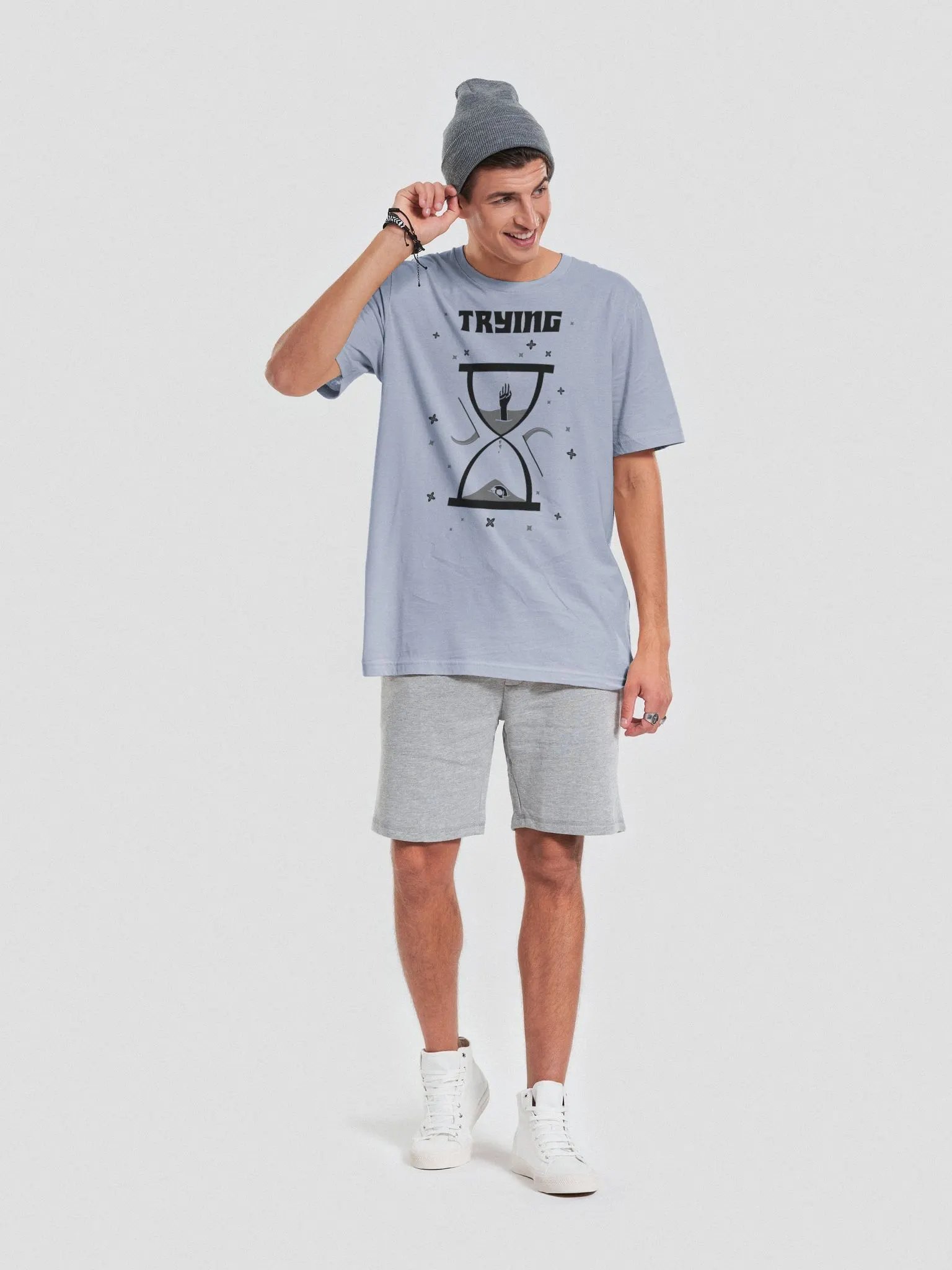 Trying Times supersoft unisex t-shirt product image (7)