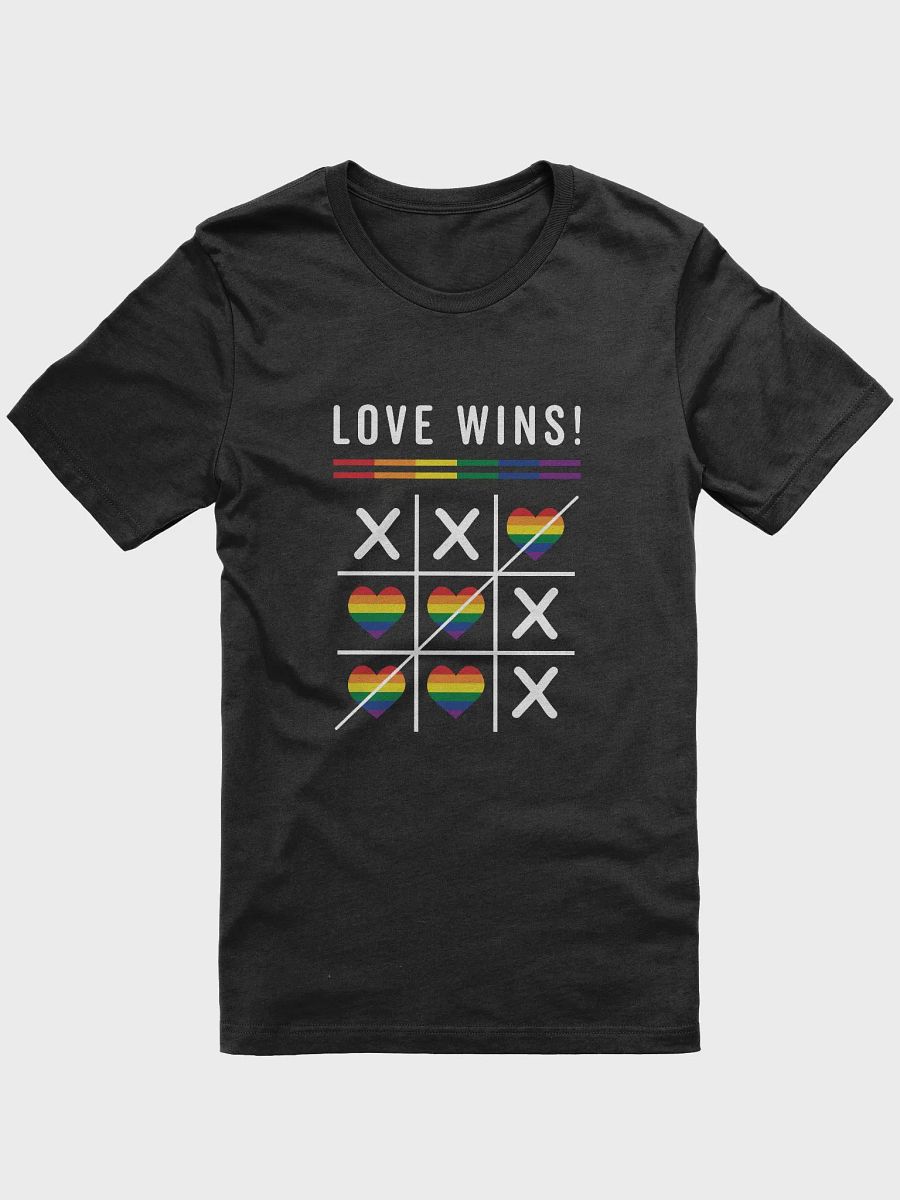 Tic Tac Toe Love Wins LGBTQ Gay Pride T-Shirt product image (2)