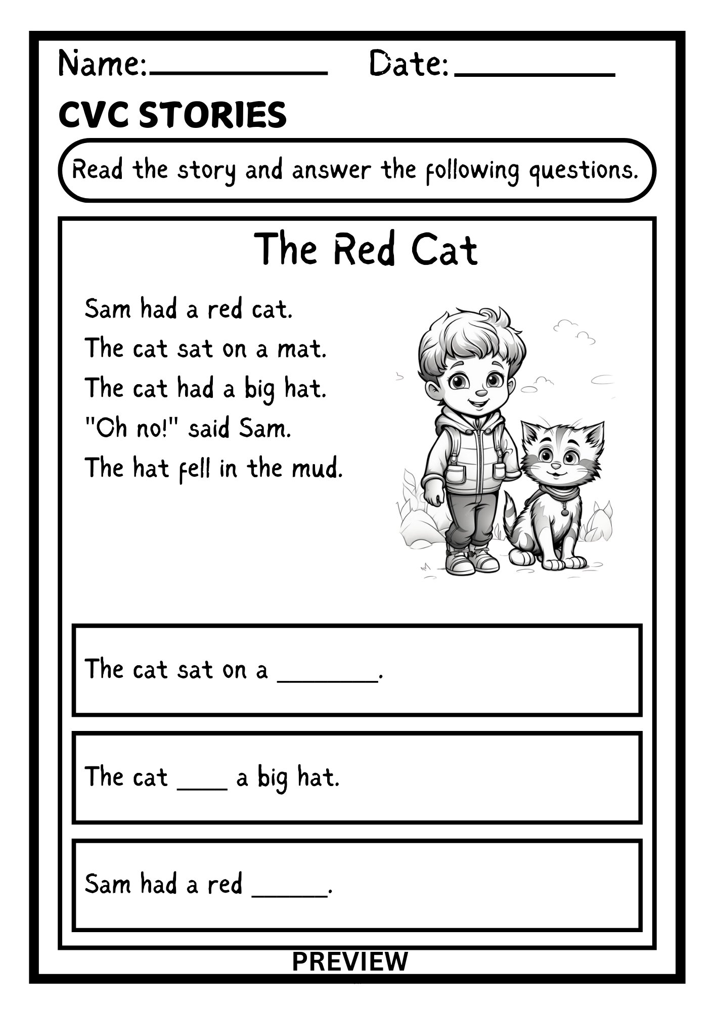 CVC Stories for Early Readers – Phonics Practice Bundle PDF product image (1)