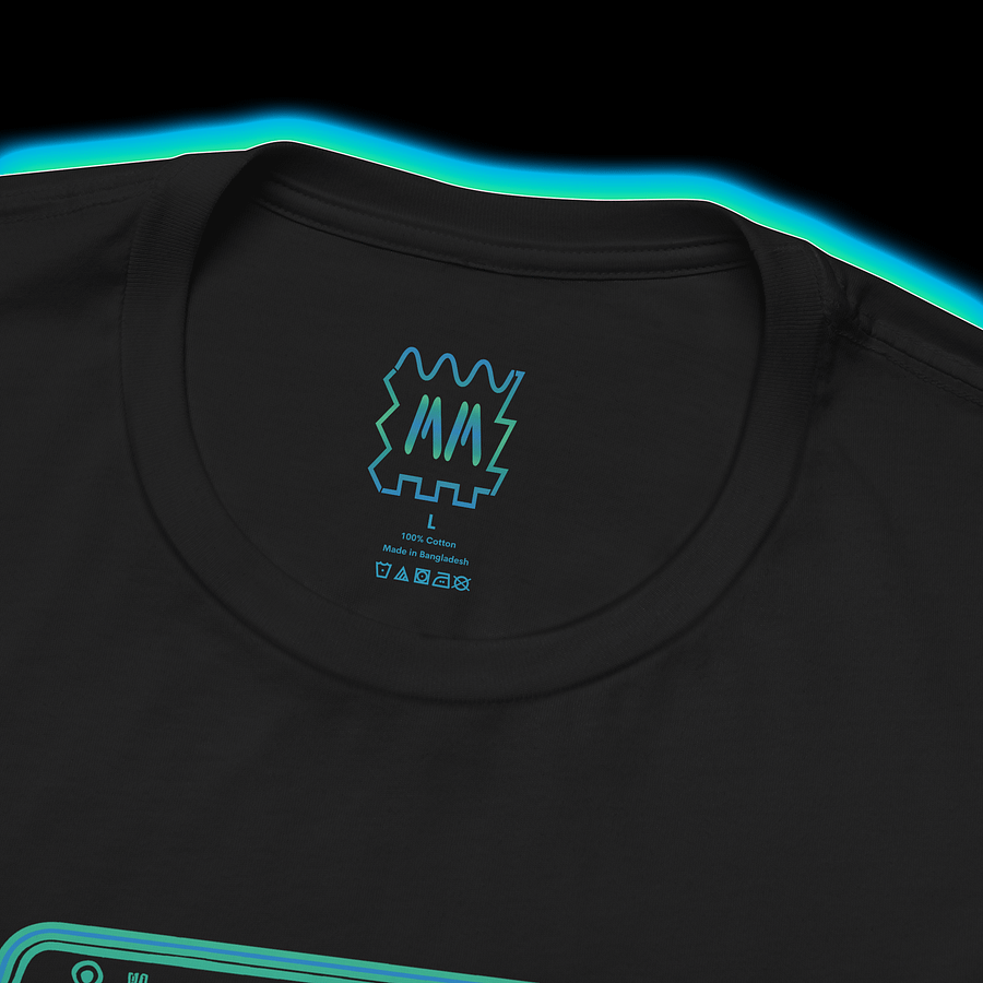 Sing Song Harmonics/Filter Mouth - Synthesizer/Sound Designer T-Shirt (CYAN PRINT) product image (2)
